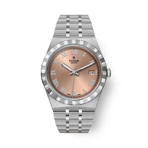 TUDOR Royal 38mm Salmon Roman Numerals Dial Bracelet 